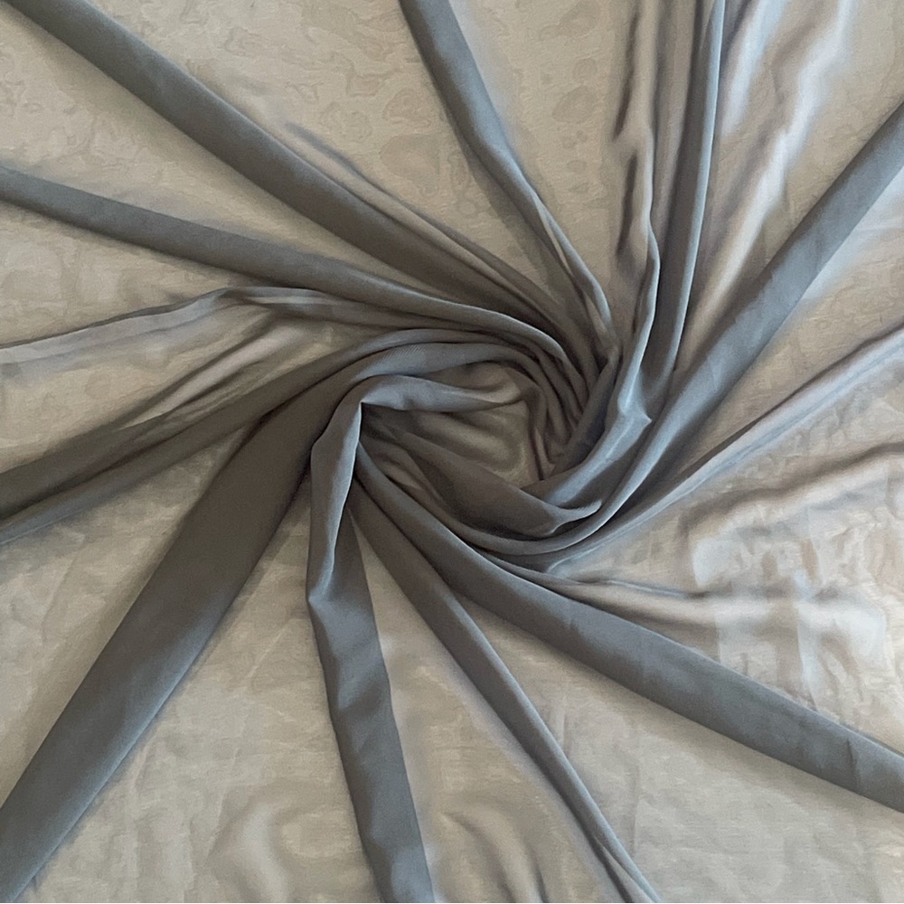 Green Chiffon Sheer Fabric